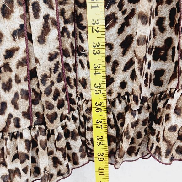 Dress Size 12 Leopard Mob Wife Maxi Coquette Safari Glam Retro Maximalist 2pcs - Picture 16 of 16
